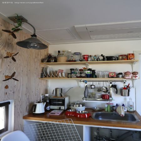 오리나무 상판 미니싱크대 만들기