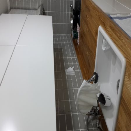 드디어 물푸레나무 상판을~!