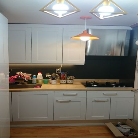 자작나무 싱크상판 및 MDF 문짝 교체기