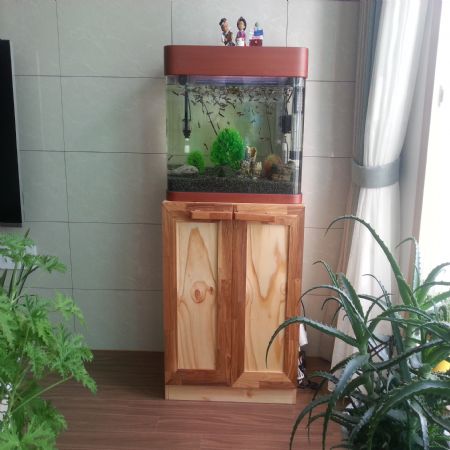 홍송으로 만든 어항대