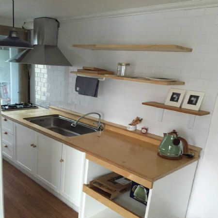 원목상판 완성했어요 