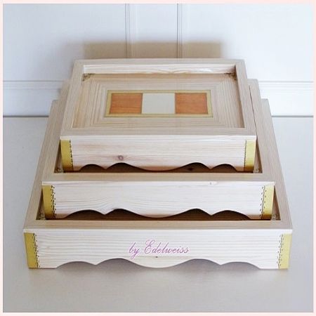 체스무늬 트레이 세트^^ 