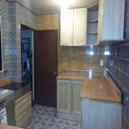 원목으로 만든 싱크대