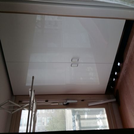 UV펄 코팅합판으로 만든 창고문