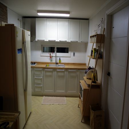 오리나무상판 싱크대