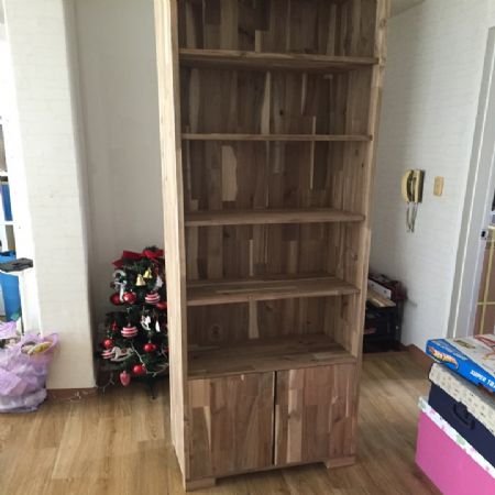 아카시아 집성목 장식장