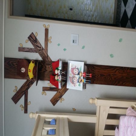 낙엽송나무모양선반 도안제작(아트)