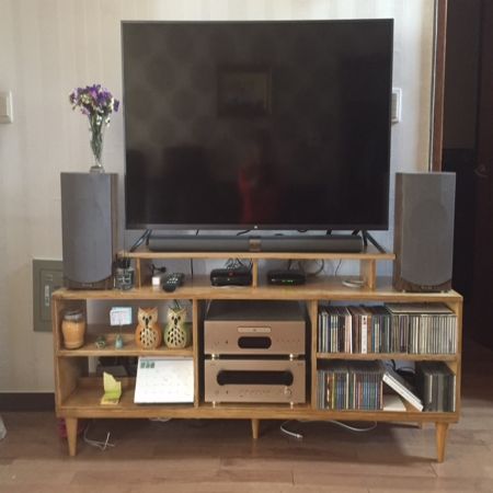 자작합판으로 만든 AV장