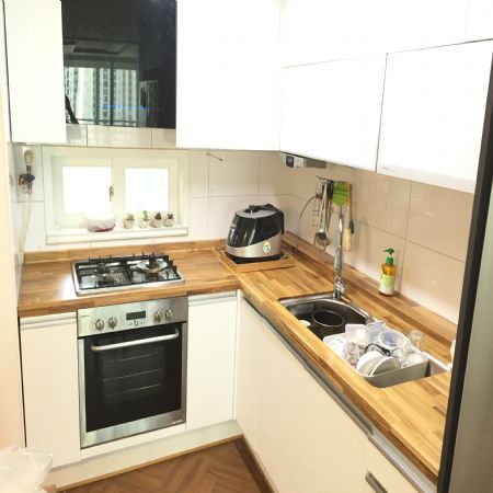 물푸레나무 싱크대 상판 DIY