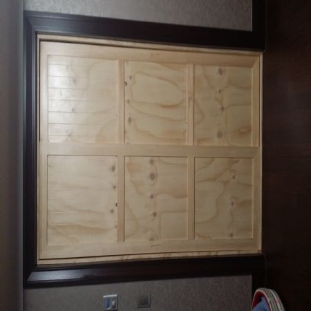 시즈닝 원목 미닫이문