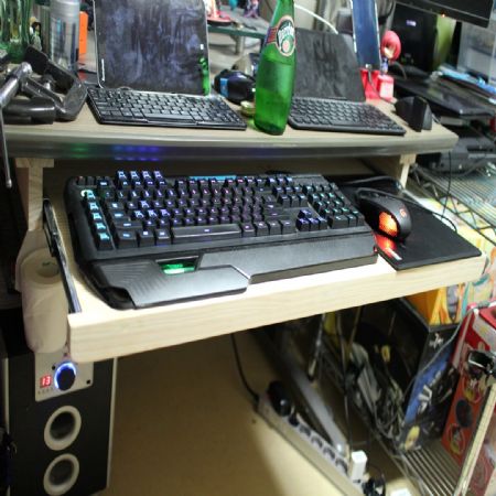 원목 키보드 트레이