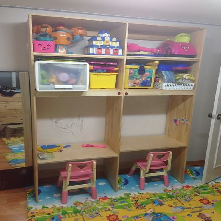 아이들 책상겸 수납장 만들기