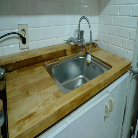 싱크대 원목상판으로 교체하기