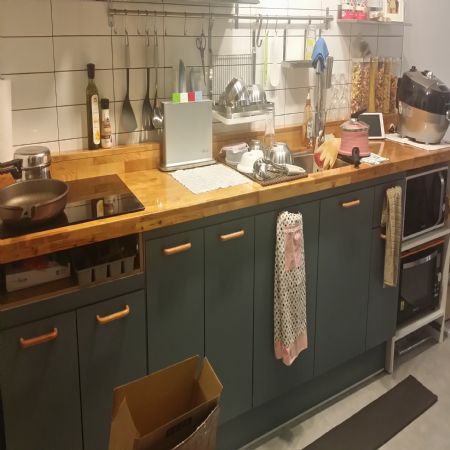 싱크대 리폼/해체후 잘라서 다시 만들었어요