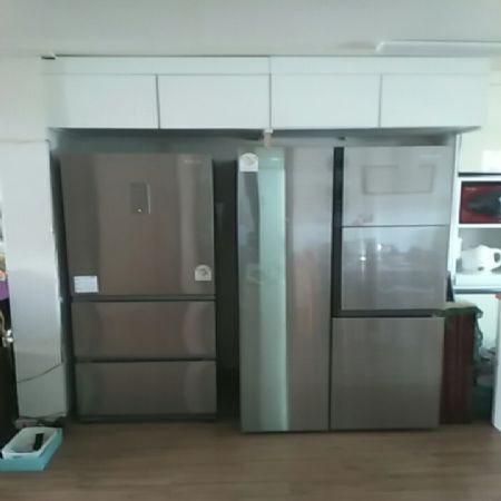 냉장고 위 선반