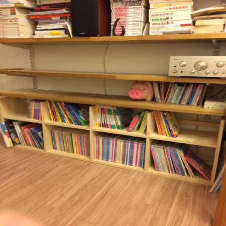 라디에타파인 집성목 18T 2단 책장