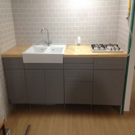 싱크대 원목 상판