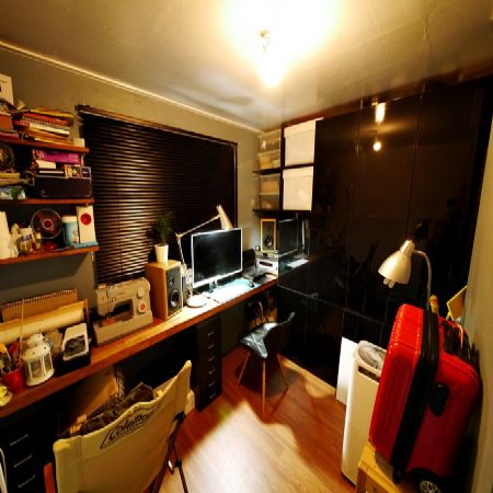 작업실 붙박이 수납장 및 작업대