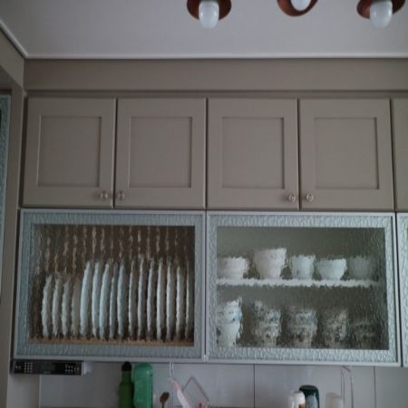 싱크대 상부장 문짝 교체 내부 선반+접시렉 설치