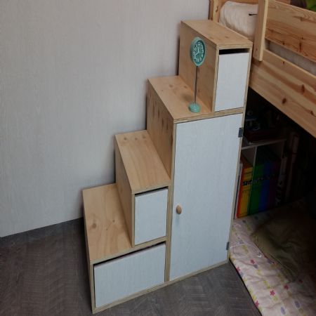 수납장겸 벙커침대 계단 만들기