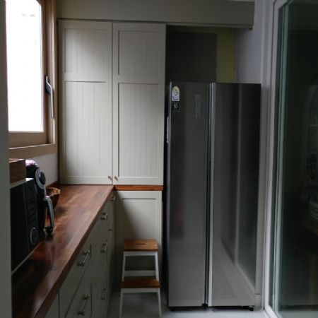 싱크대 하부장 상부팬트리장 설치