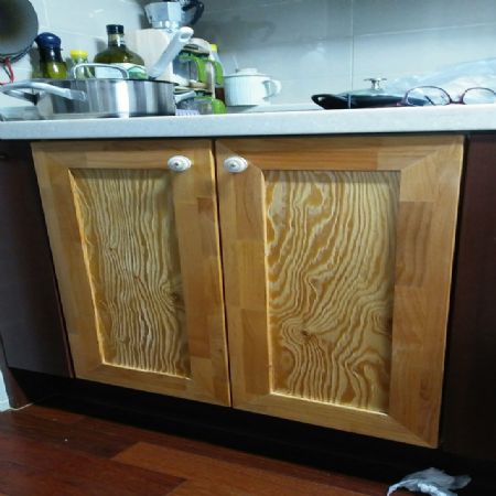 싱크대 문짝 달기