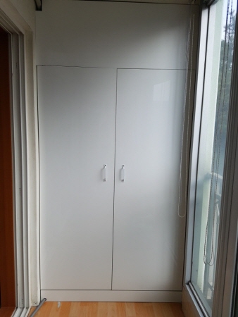 코팅합판으로 베란다 창고 만들기