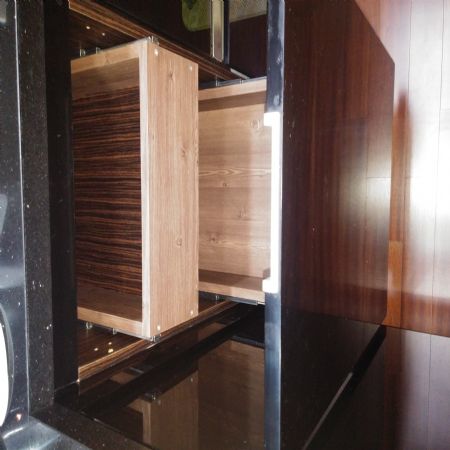 씽크대 내부 선반을 서랍으로 개조