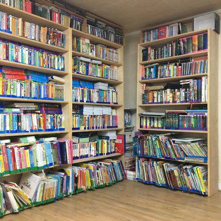 자작 나무로 만든 책장