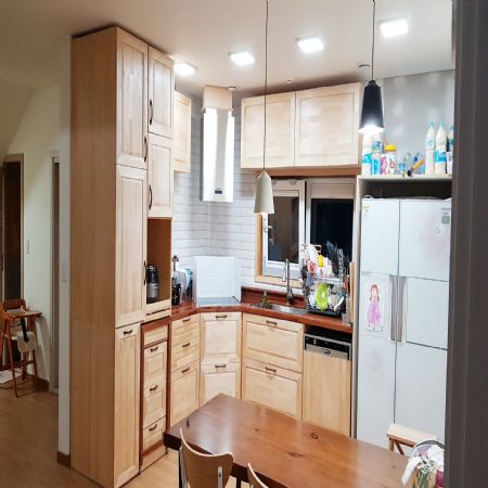 나무로 지은 단독주택, 나무로 지은 싱크대