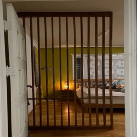 멀바우로 만든 간살문