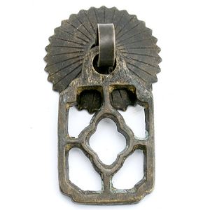 엔틱 고가구 사각 클로버 101 (순동) 23X40mm