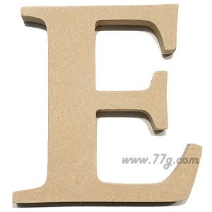 포크아트 (110x110mm) 알파벳 이니셜(initial) 영문 대문자 E(미송합판 4.8mm)