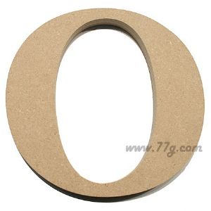 포크아트 (110x110mm) 알파벳 이니셜(initial) 영문 대문자 O(미송합판 4.8mm)