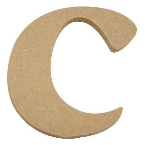 포크아트 MDF(110x110x6mm) 알파벳 이니셜(initial) 영문 소문자  c