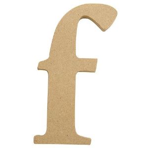 포크아트 (110x110mm) 알파벳 이니셜(initial) 영문 소문자  f(미송합판 4.8mm)