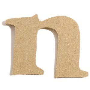 포크아트 (110x110mm) 알파벳 이니셜(initial) 영문 소문자  n(미송합판 4.8mm)