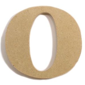 포크아트 MDF(6mm) 알파벳 이니셜(initial) 영문 소문자  o