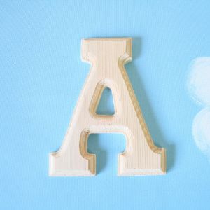 원목(150x150x14mm) 알파벳 이니셜(initial) 영문 대문자 A