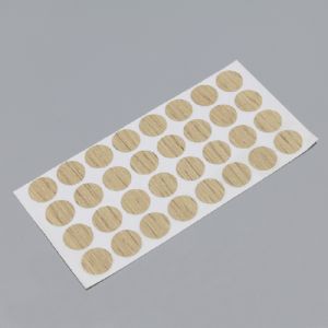 오크색 코팅합판용 나사못머리 스티커(지름:15mm)