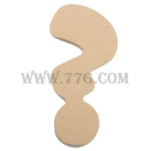 포크아트 (110x110mm) 특수문자 이니셜(initial) 물음표(미송합판 4.8mm)