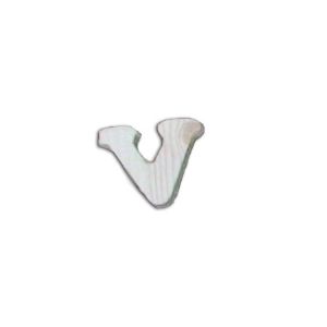 미송 이니셜(5mm) 큐티체 대문자V