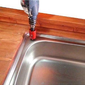 싱크볼 원홀 수도 구멍가공 지름 37mm(2번)