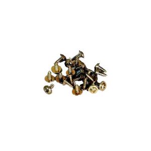 나무피스(나사못)둥근머리 골드 #3x8  10개 