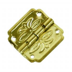 골드 꽃무늬 경첩 20X20mm