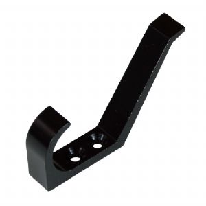 2단 옷걸이 흑반광