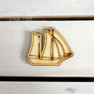버닝아트 장식물 요트 W 60mm X H 50mm