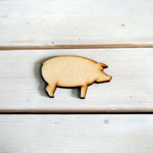 버닝아트 장식물 돼지 W 80mm X H 50mm