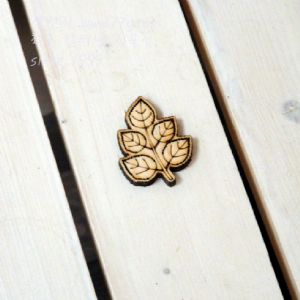 버닝아트 장식물 나뭇잎4 W36mmXH48mm