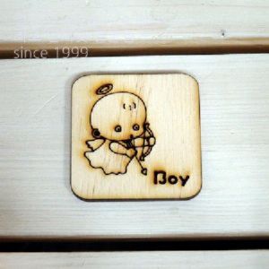 버닝아트 장식물 Boy Card 1 W52XH52mm